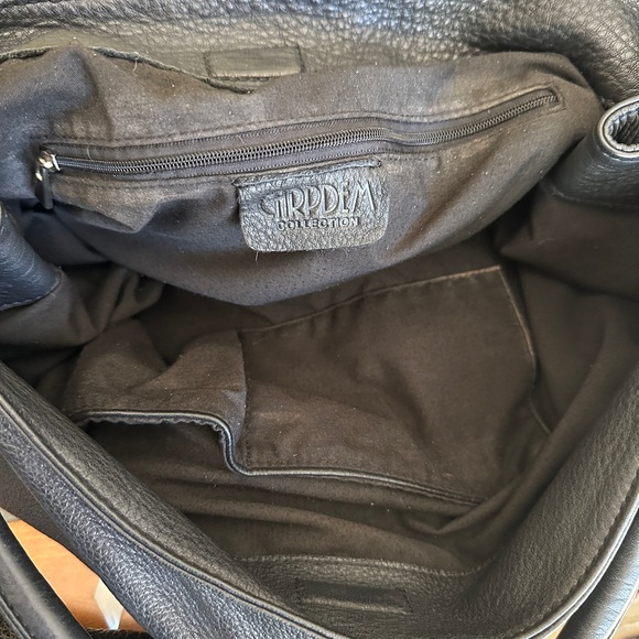 Leather Black Bow Shoulder Bag - Picture 9 of 11